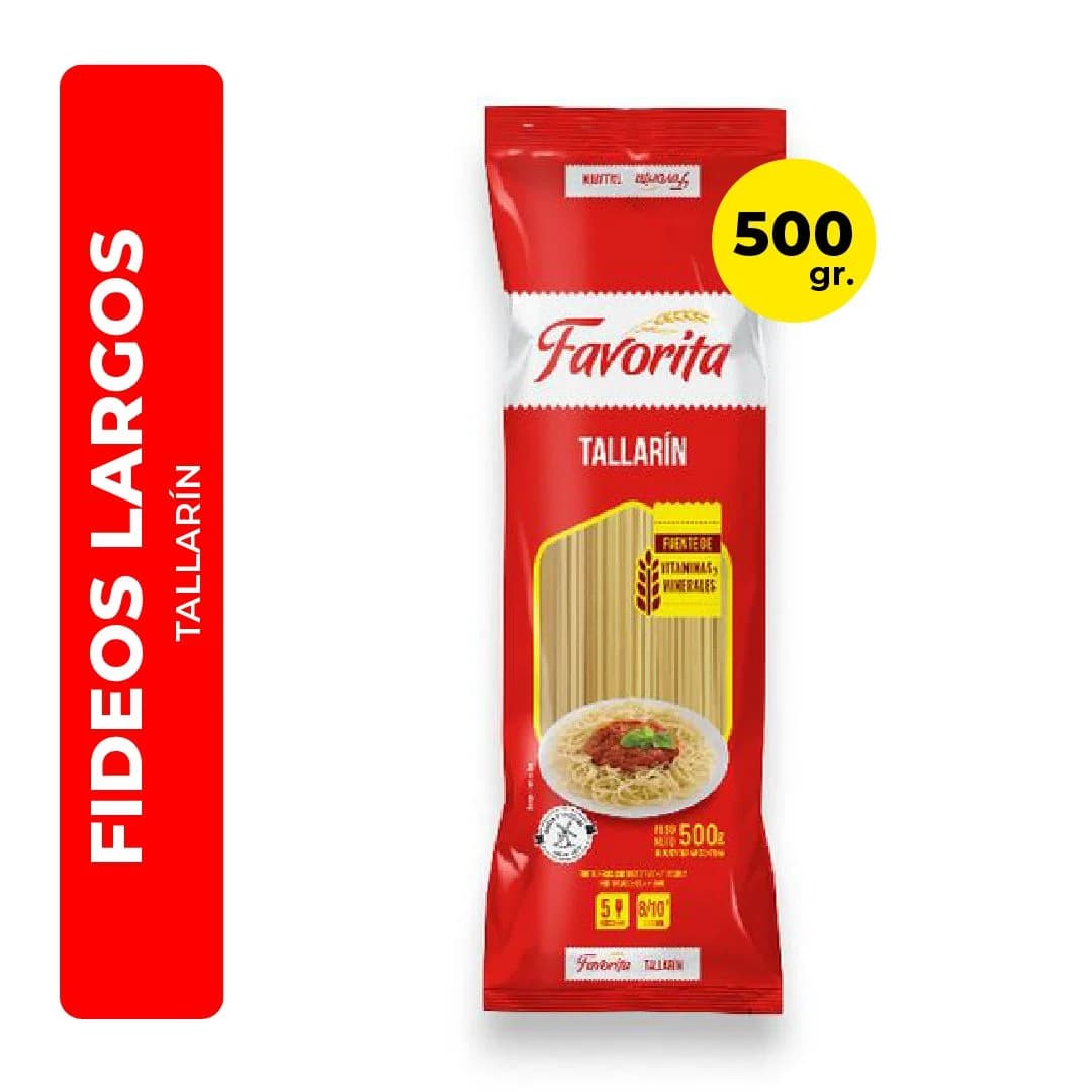 Fideos Favorita Tallarin 500Gr