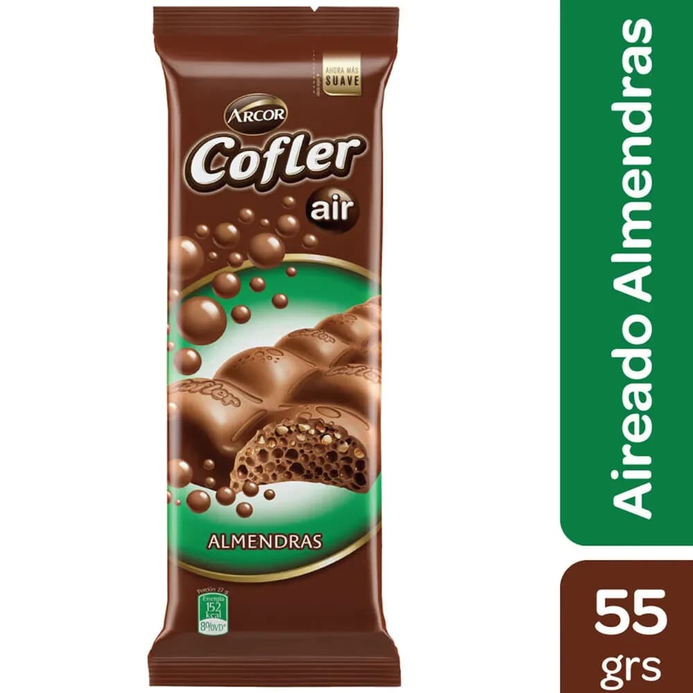 Chocolate Cofler Air con Almendras 55 g