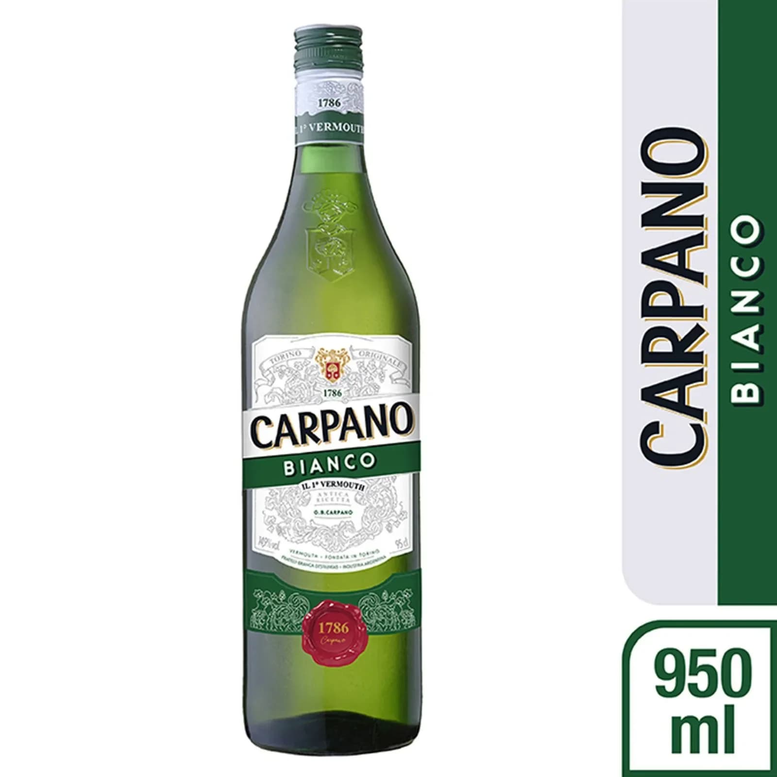 Vermouth Bianco Carpano Botella 950 cc
