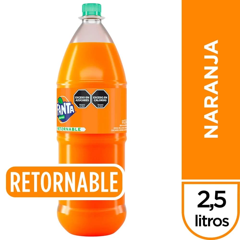 Gaseosa Fanta Naranja Retornable 2.5 Lts