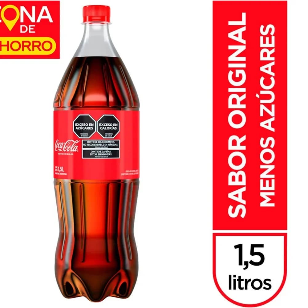 Gaseosa Coca Cola Sabor Original Descartable 1,5 lts