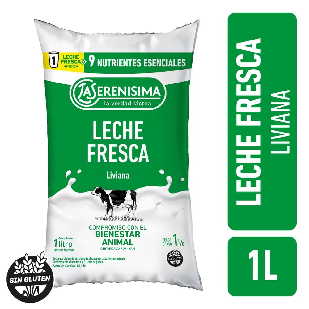 Leche Multivitaminas 1% La Serenísima Sachet 1 Lt