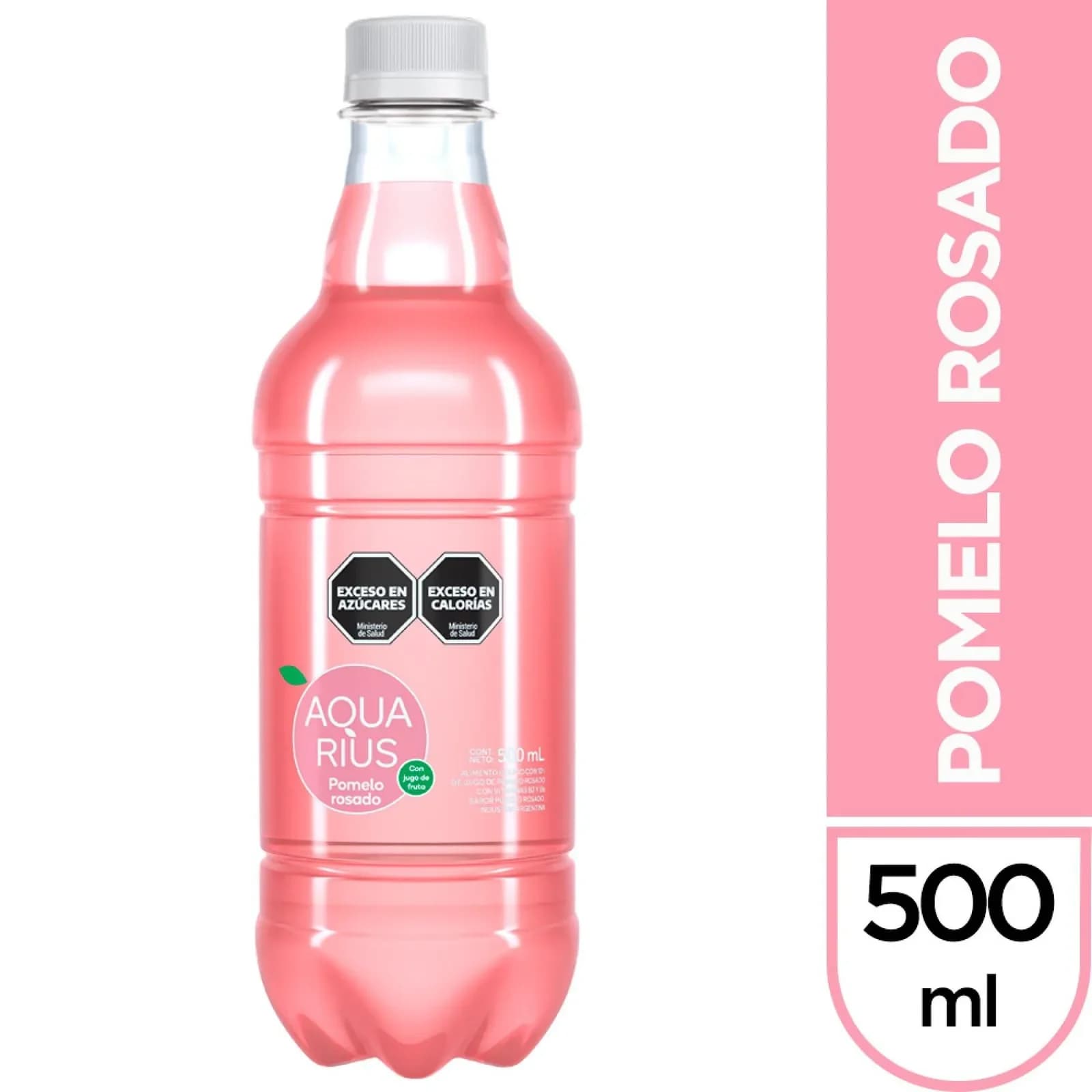 Agua Saborizada Aquarius Pomelo Rosado 500 ml