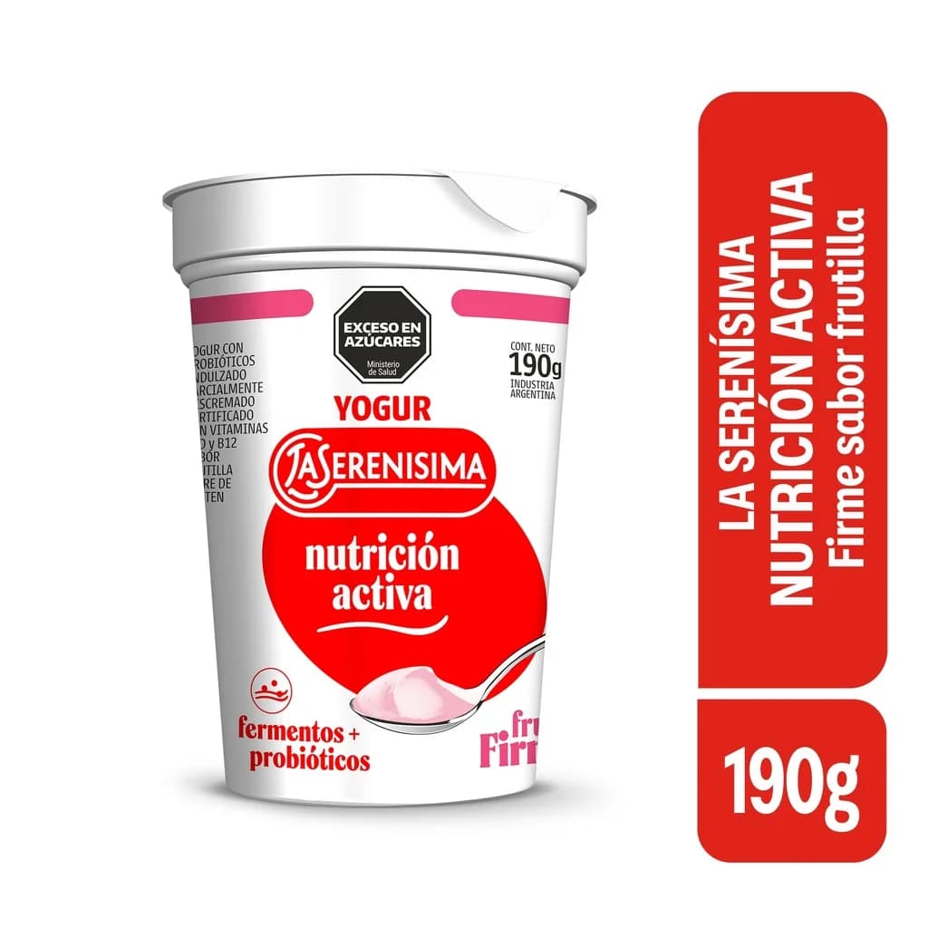 Yogur Serenisima frutilla Nutricion Activa 190g