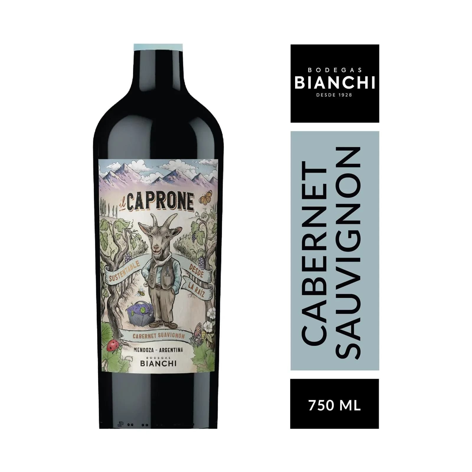 Vino Tinto Cabernet Sauvignon Il Caprone en Botella 750 ml