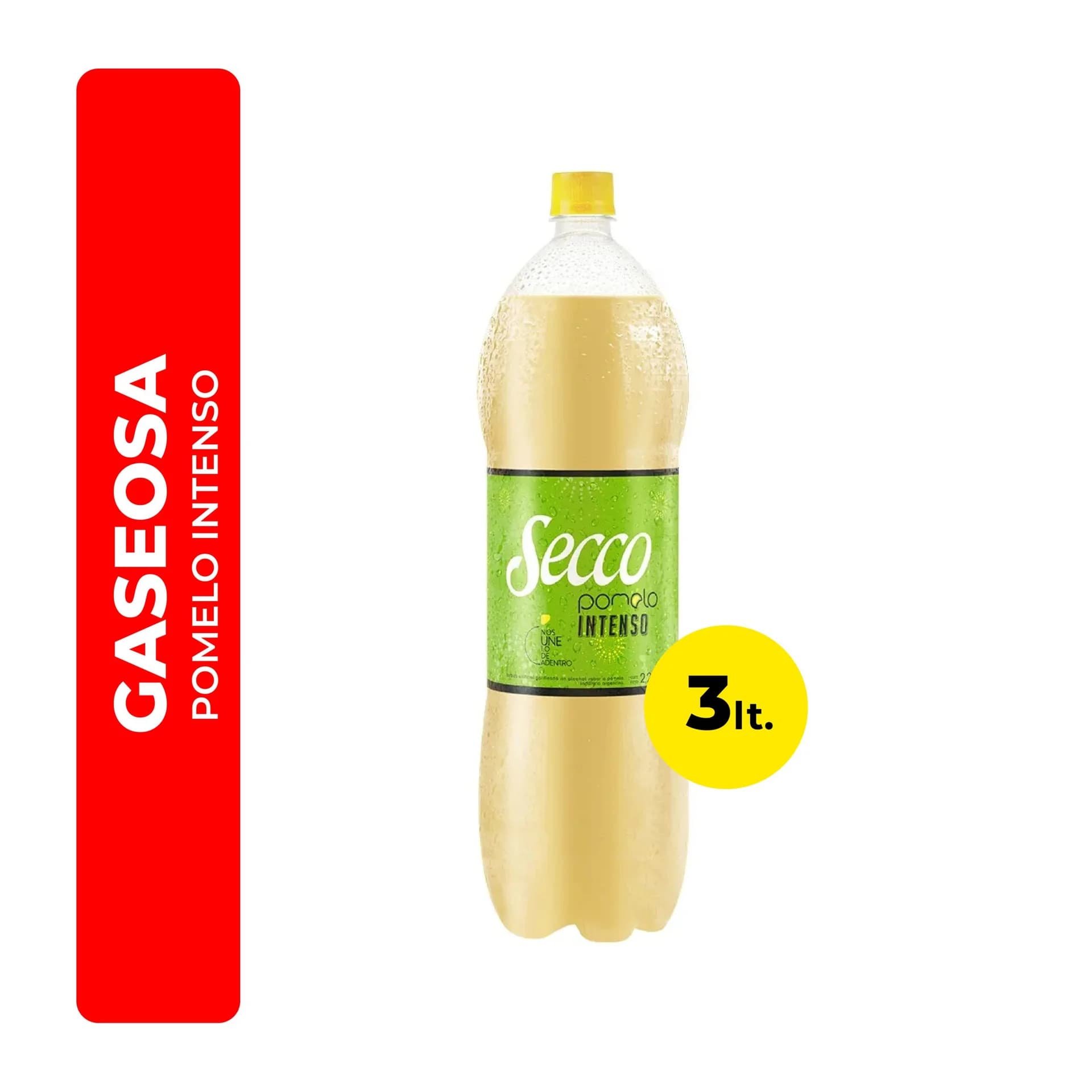 Gaseosa Pomelo Intenso Secco 3 Lts