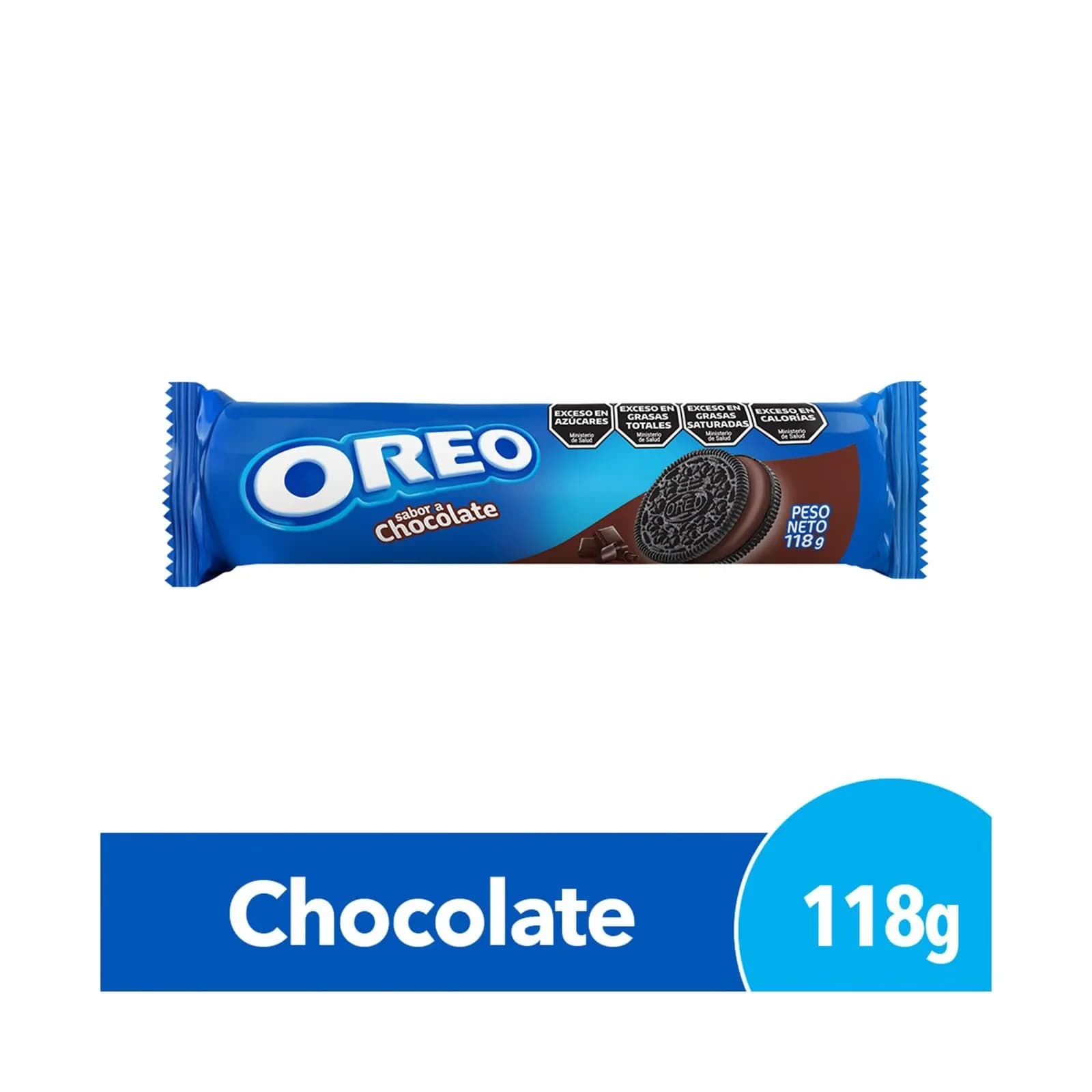 Galletitas Oreo Rellenas con Crema de Chocolate 118 Grs