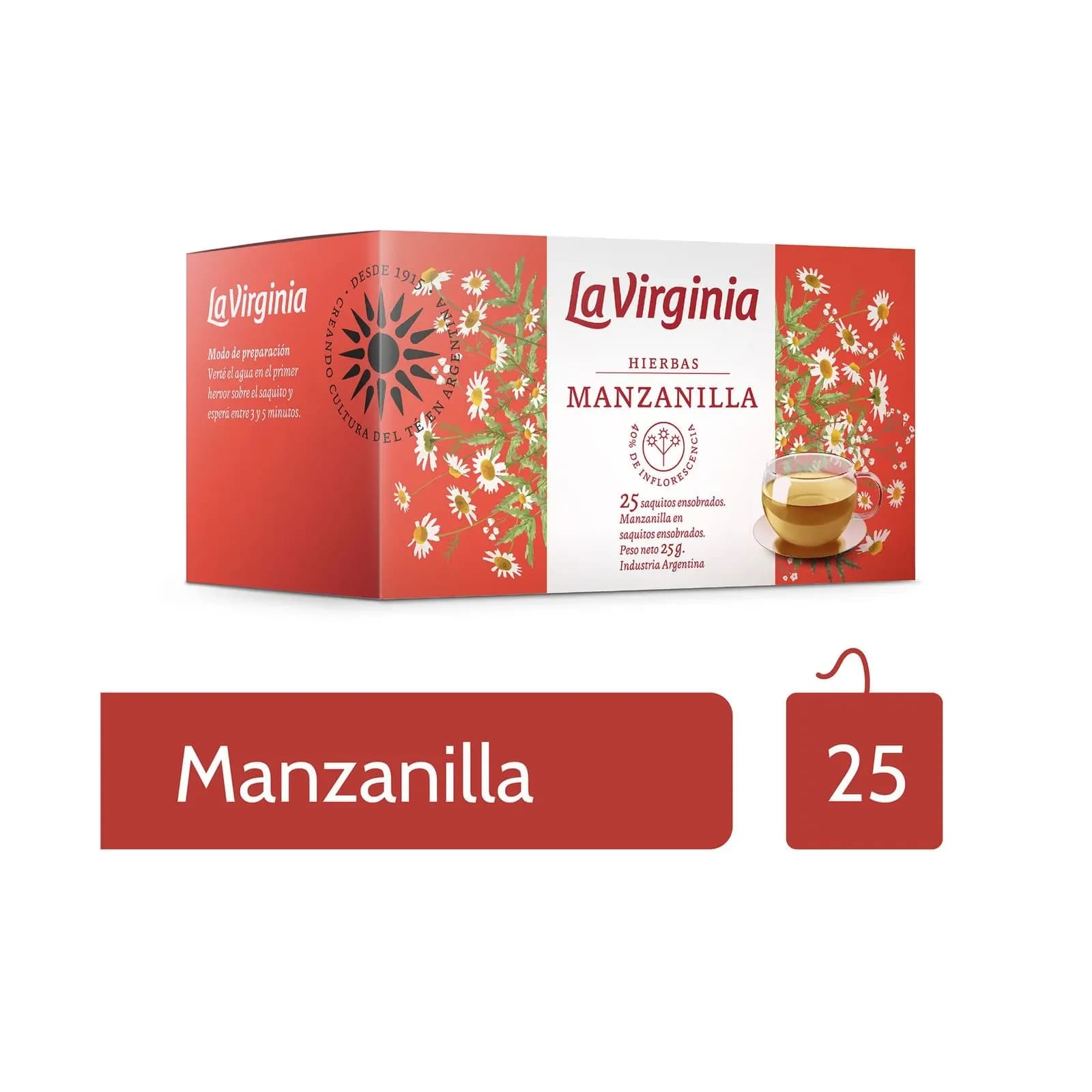 Té de Manzanilla La Virginia 25 saquitos 25g