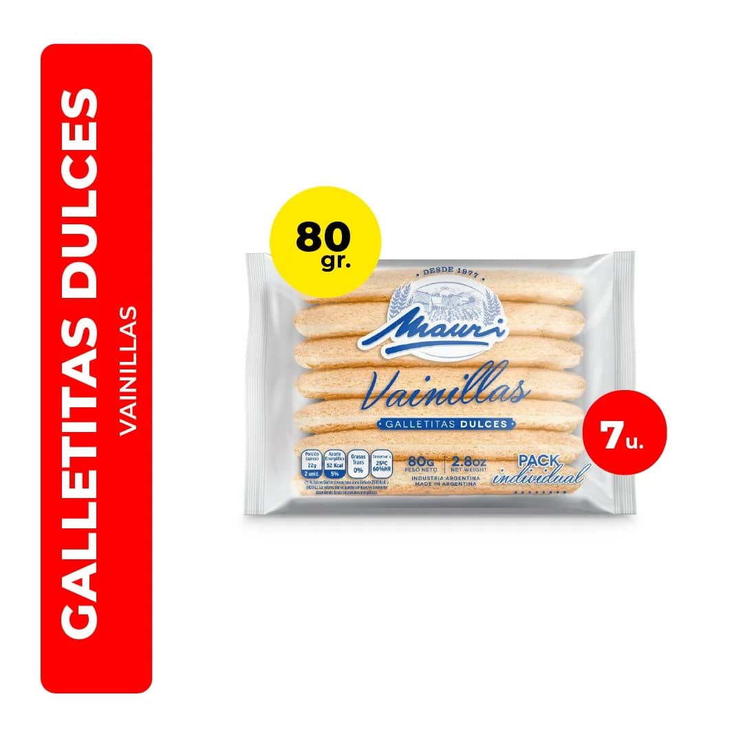 Vainillas Mauri 80Grs