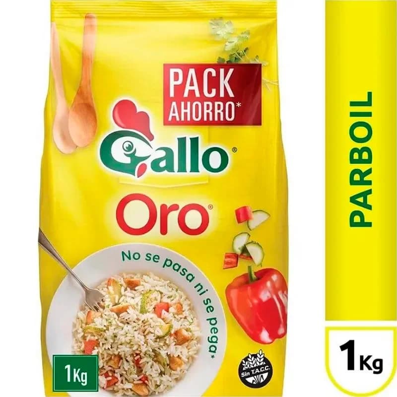 Arroz Gallo Oro Parboil 1Kg