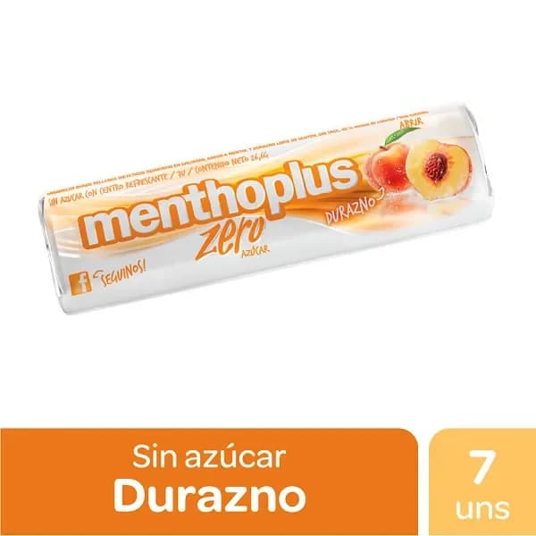 Menthoplus S/Azucar Duraznos