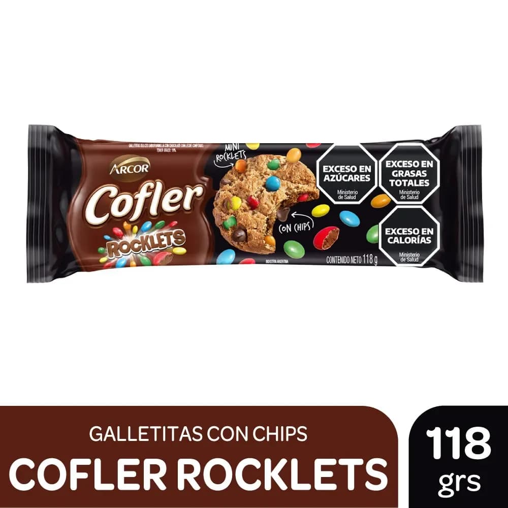 Galletitas Rocklet Chips 118g