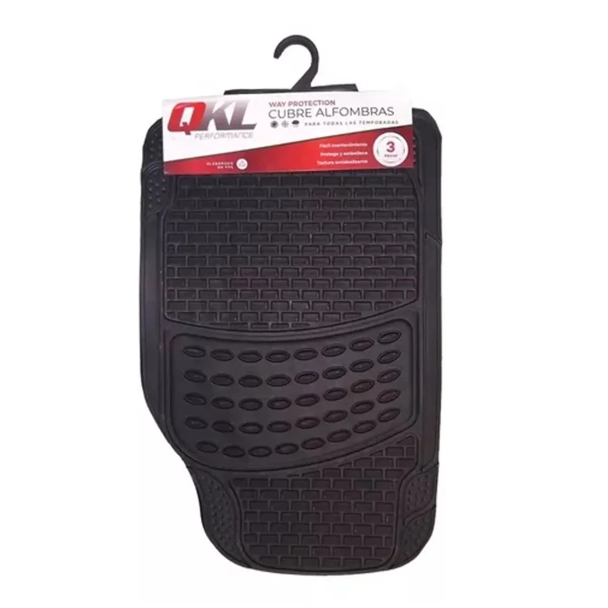 CUBRE ALFOMBRAS ADVANCE 3 PIEZAS NEGRO QKL
