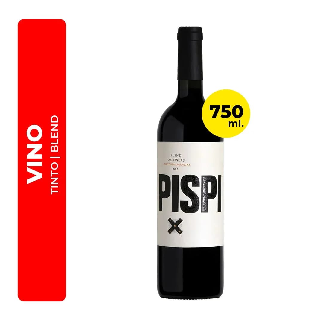 Vino Tinto Blend de Tintas Pispi 750 ml