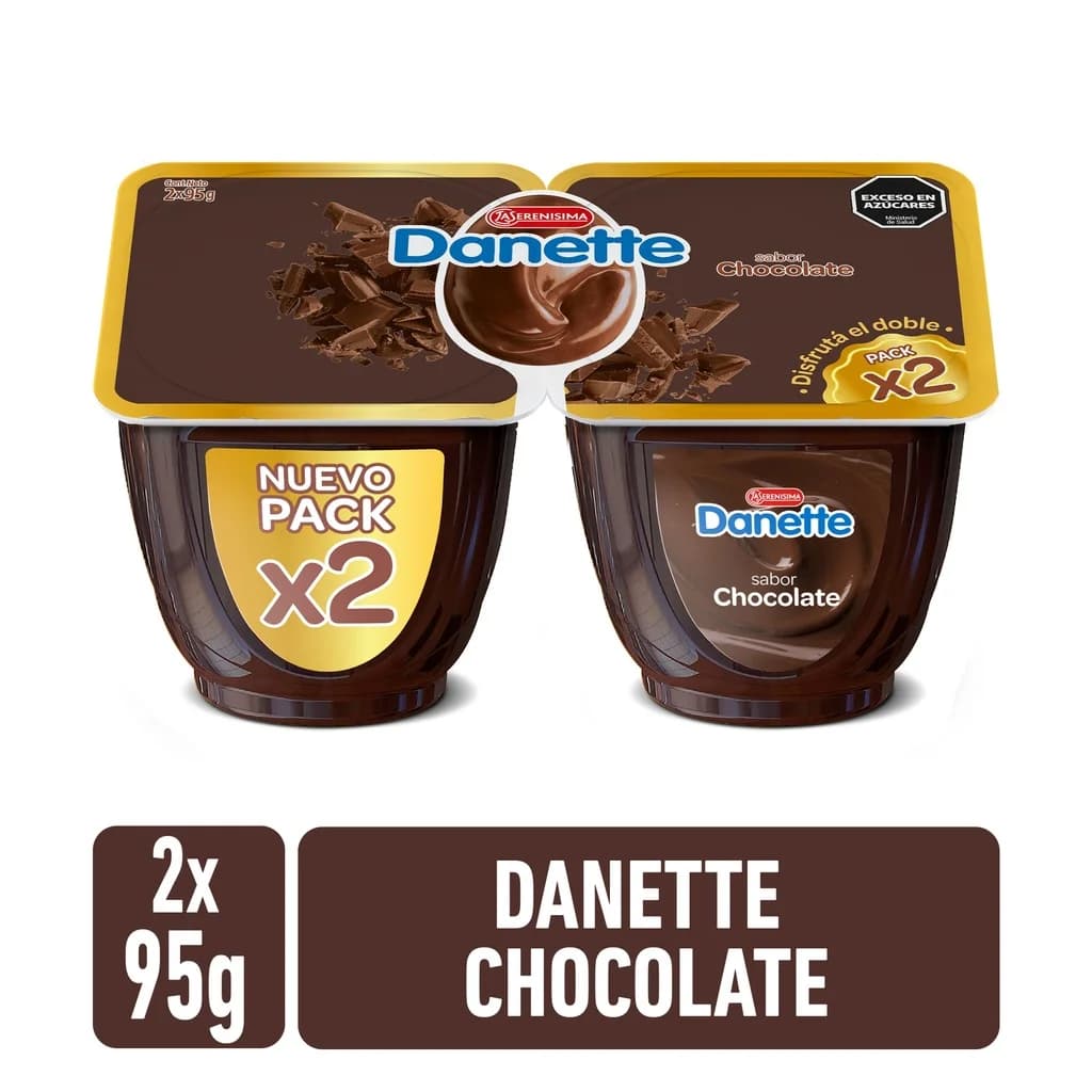 Postre sabor dulce de leche Danette 190gr x unidad