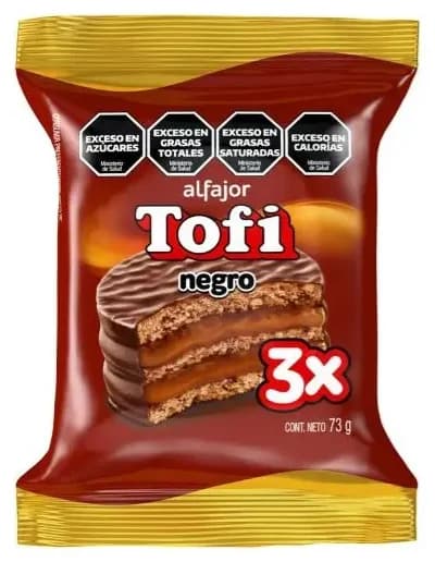 Alfajor Tofi Negro Triple 73 Gr