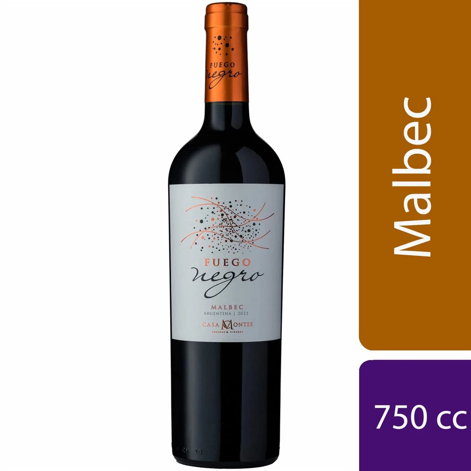 Vino Tinto Malbec Fuego Negro 750 ml