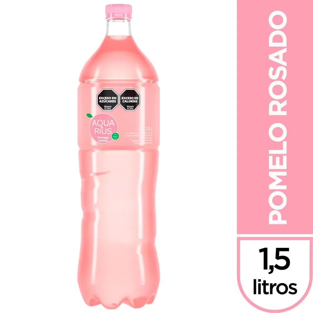 Agua Saborizada de Pomelo Rosado Aquarius 1,5 lts
