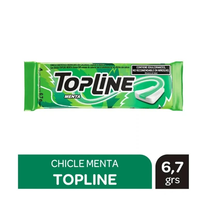 Chicle Topline Menta X 6.7Gr