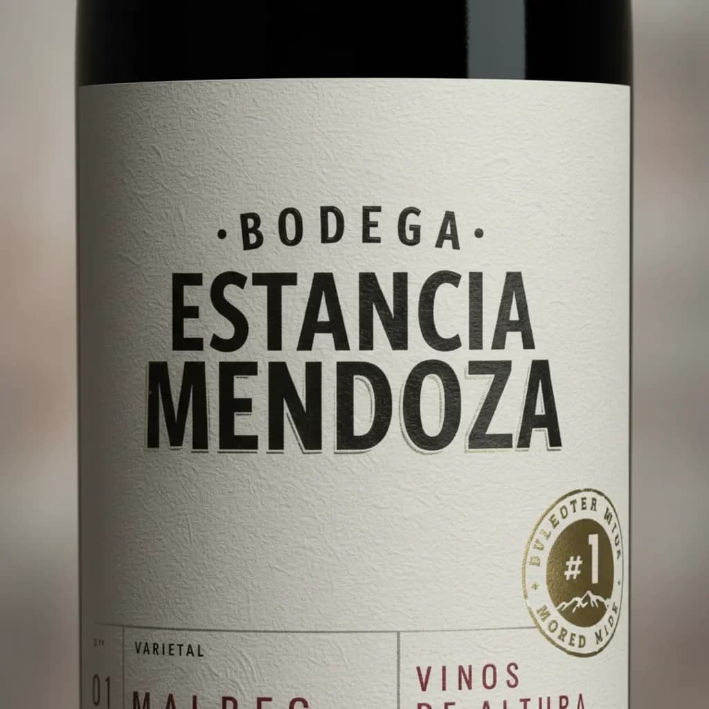 Vino Bodega Estancia Mendoza Cabernet Malbec 1125cc