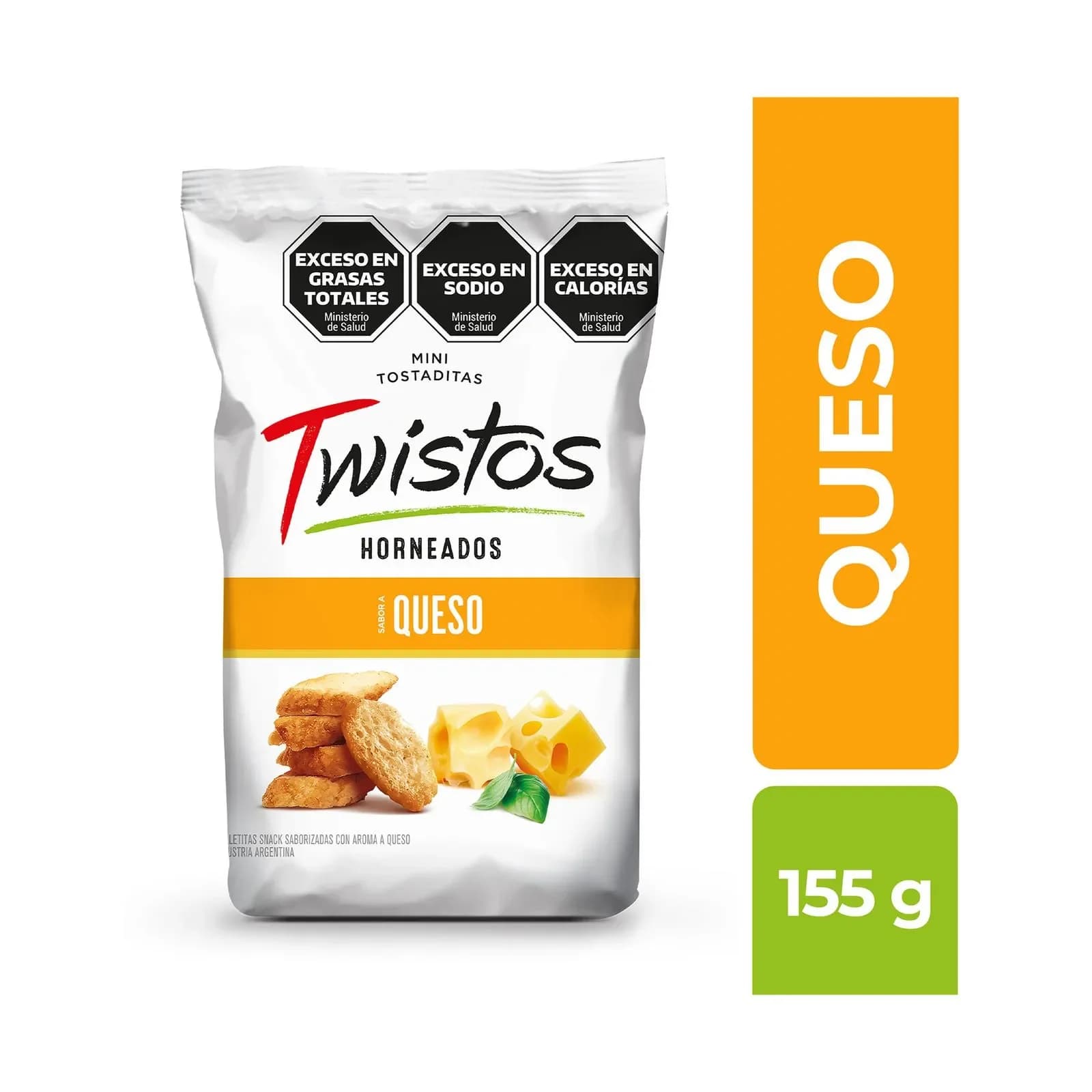 Mini Tostadas de Queso Twistos 155g
