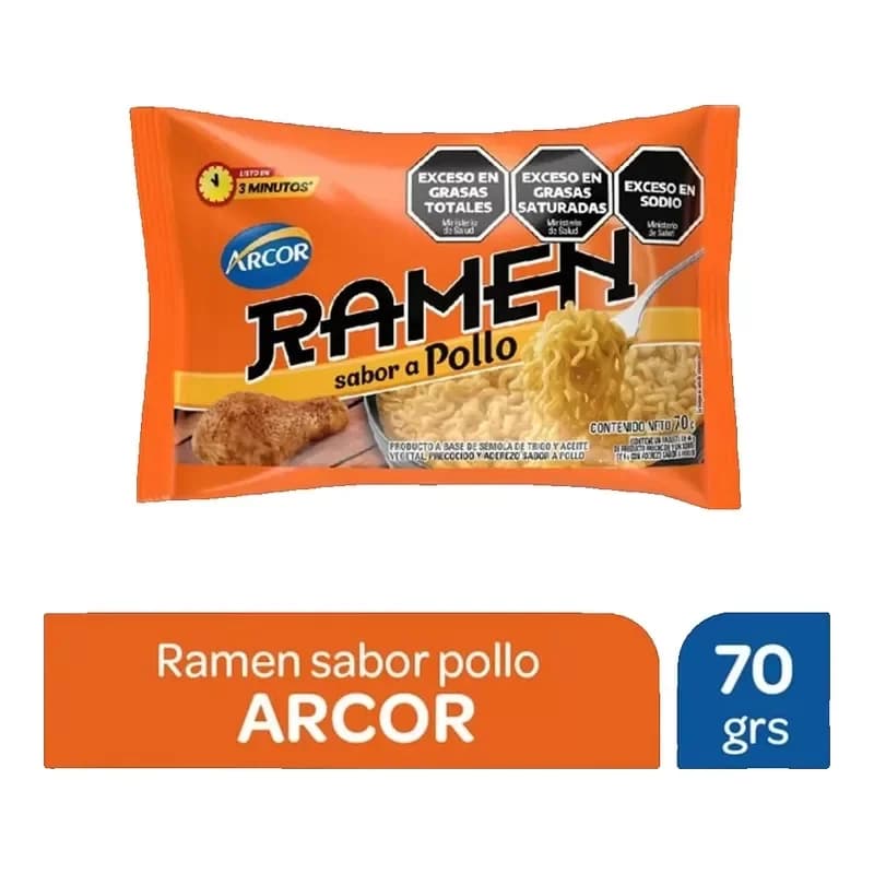 Ramen Arcor Sabor Pollo x 70 Gr