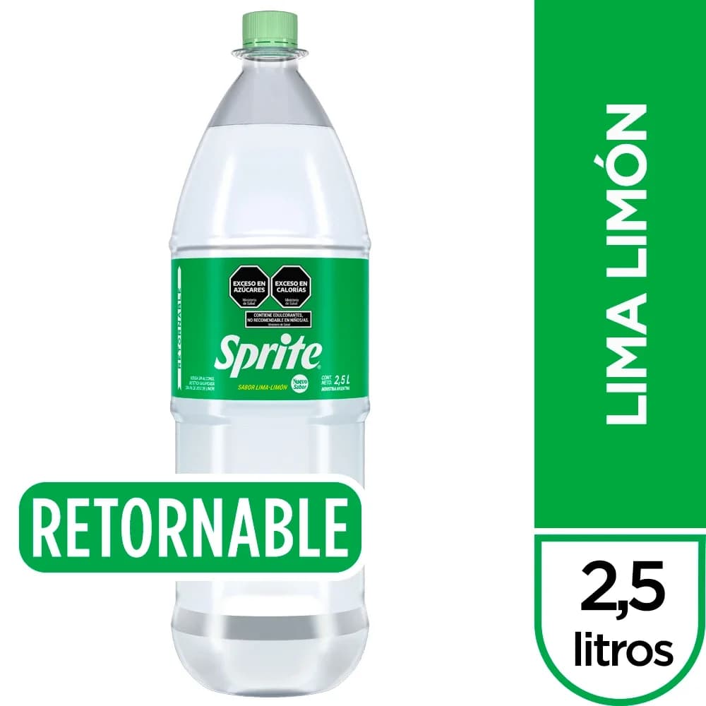 Gaseosa Sprite Lima Limón Retornable 2.5 Lts