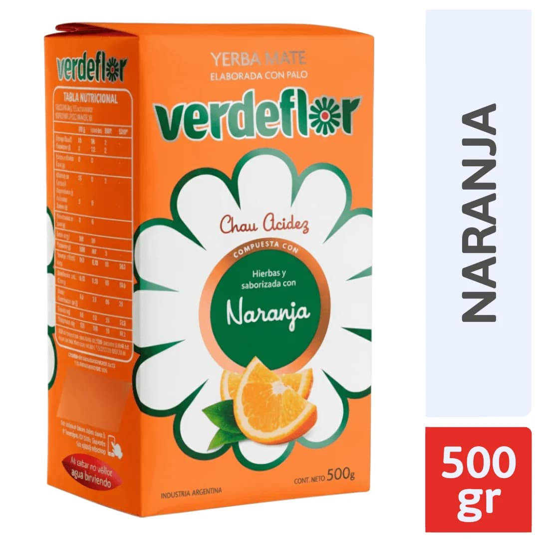 Yerba Verdeflor Naranja 500Gr