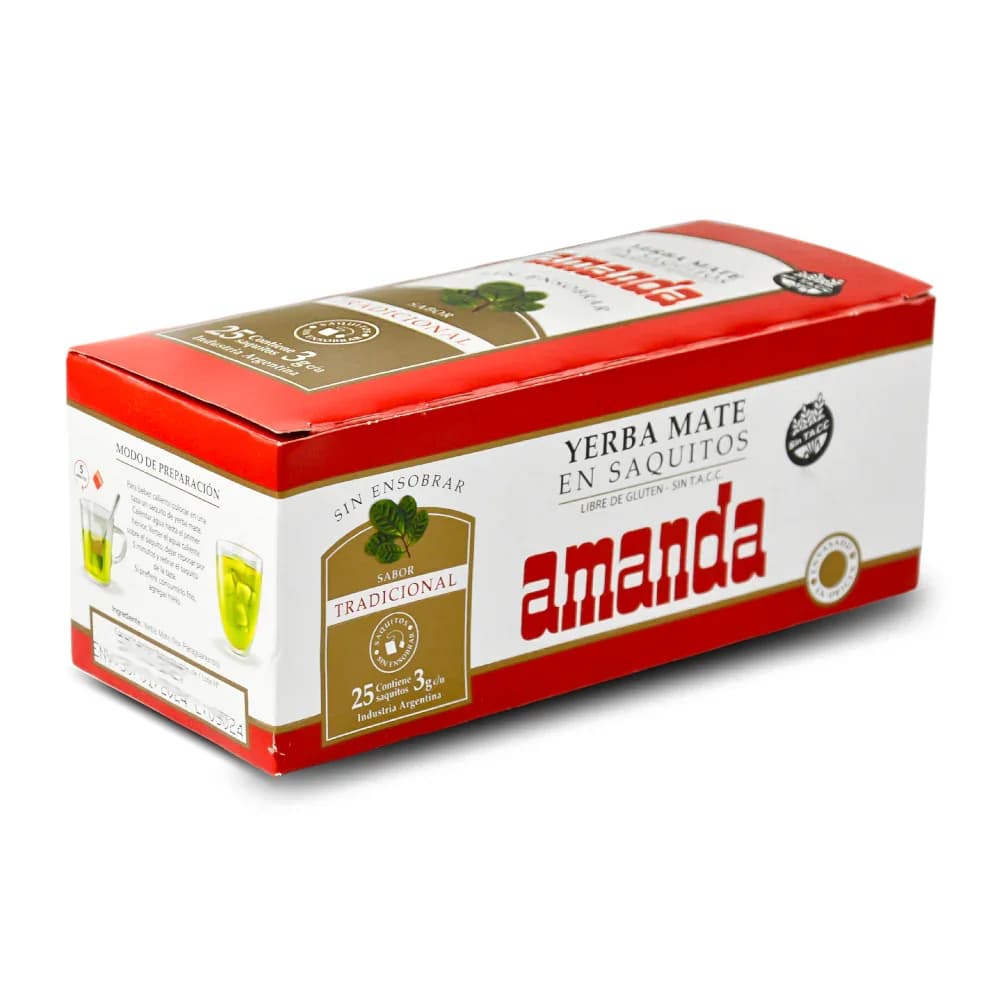 Mate Cocido Amanda Contiene 25 Saquitos