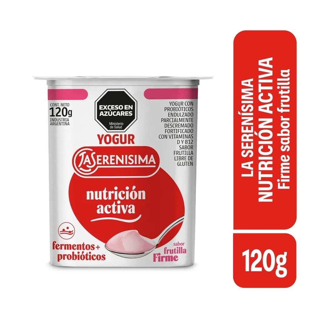 Yogur Firme La Serenísima Nutrición Activa Frutilla 120 gr