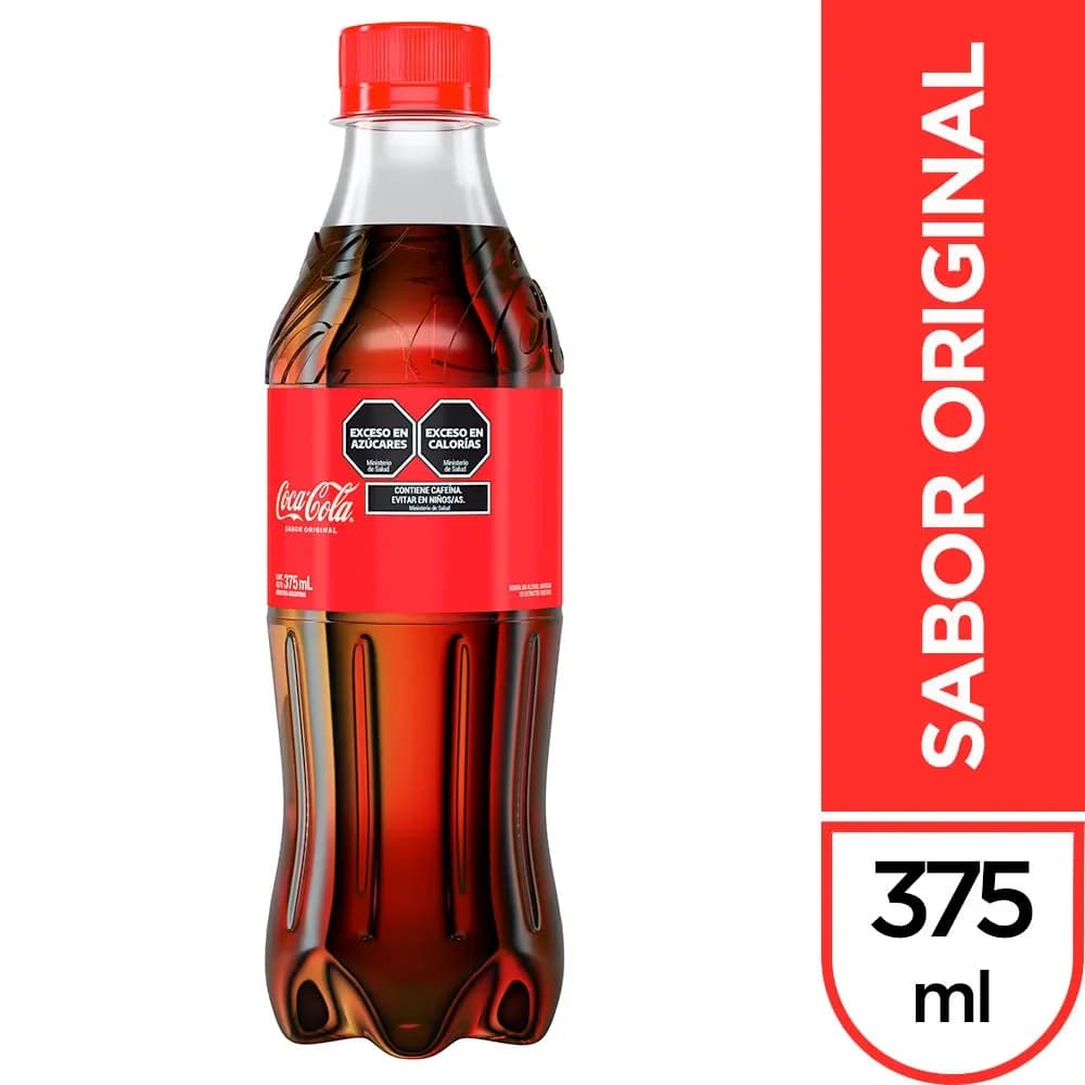 Gaseosa Coca Cola Regular pet 375 ml