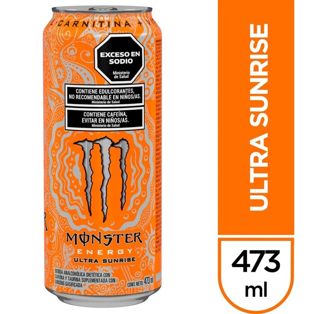 Bebida Energizante Monster Ultra Sunrise 473ml