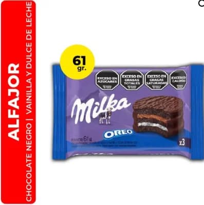 Alfajor Milka Oreo 61 Gr
