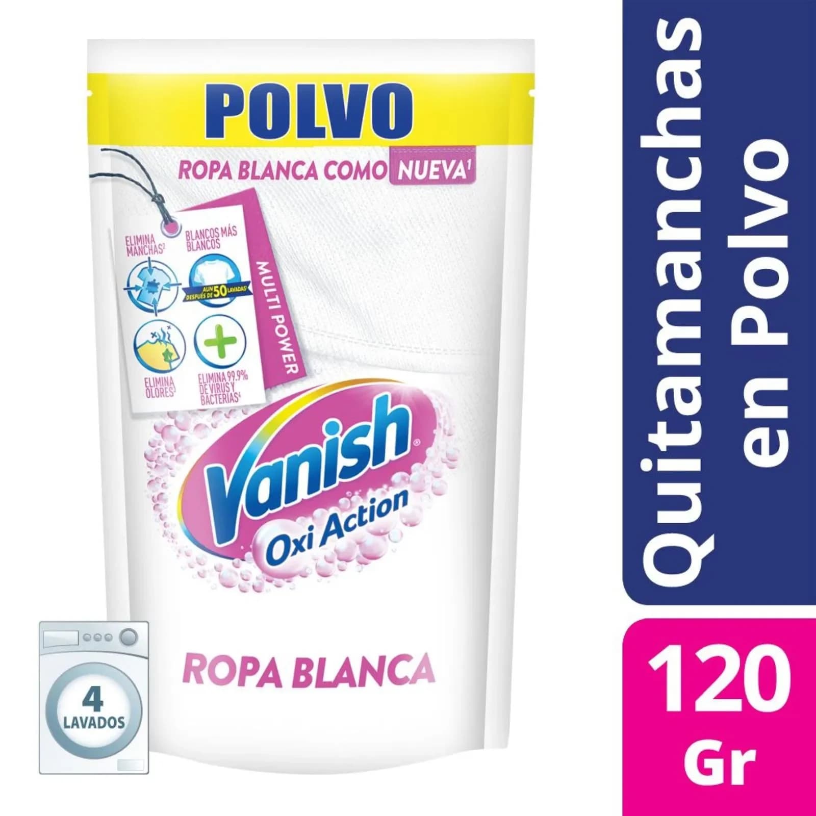 Quitamanchas Vanish Polvo Blanco 120g