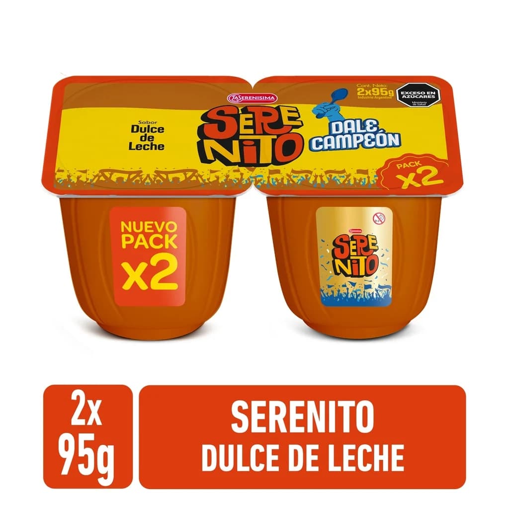 Postre dulce de leche Serenito 190gr x unidad