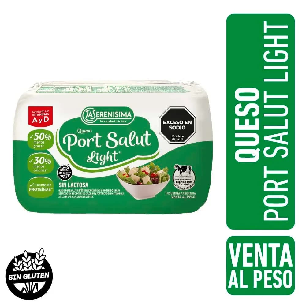 Pieza Queso Port Salut La Serenísima Light