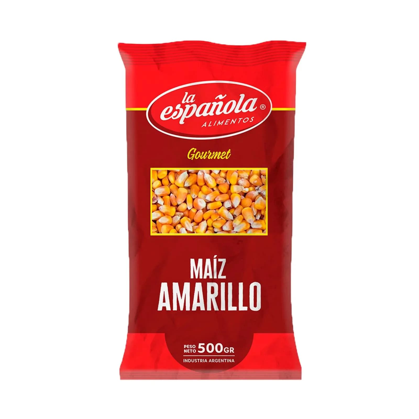 Maíz molido amarillo La Española bolsa 500Gr