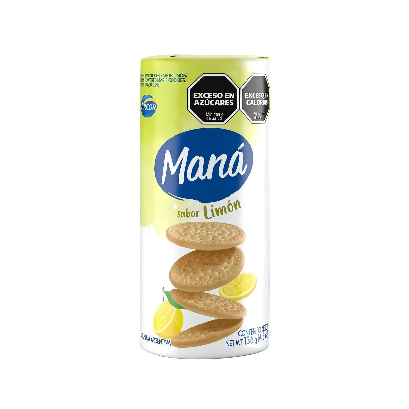 Galletitas de limón Maná livianas 136 Grs